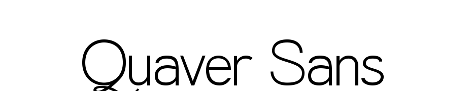 Quaver Sans cкачати шрифт безкоштовно
